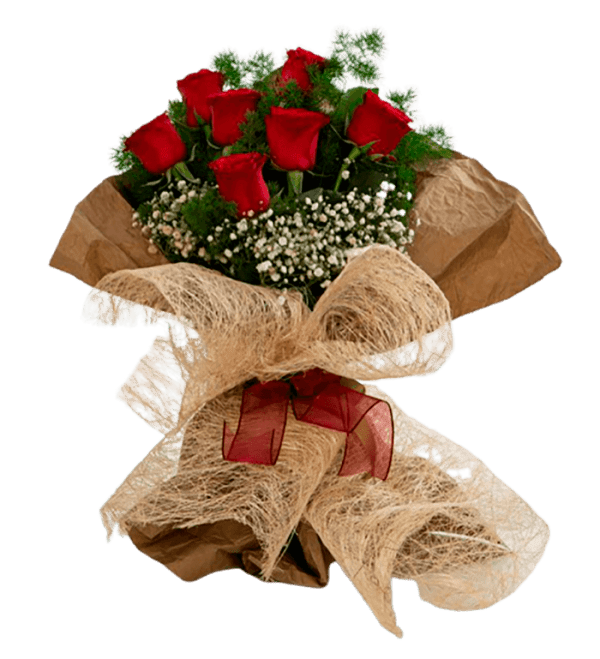 7 li KIRMIZI GÜL BUKETİ